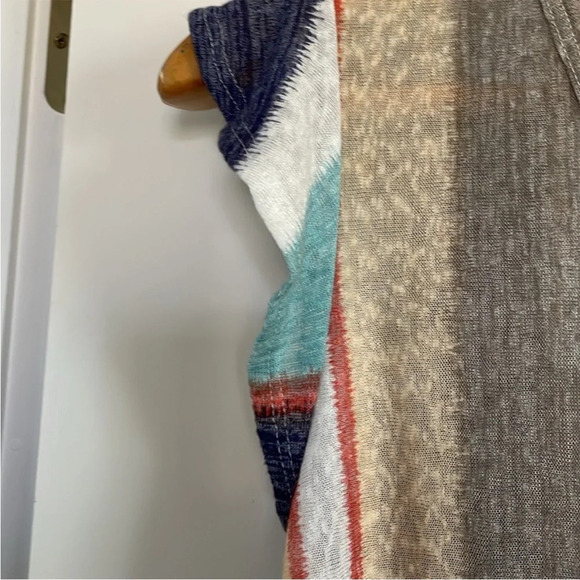 Cozy Casual Multicolor Striped Button-Down Top - Picture 4 of 6